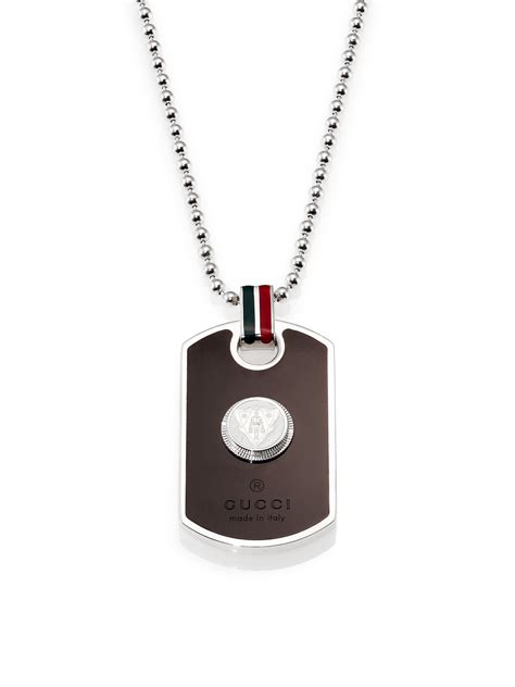 fake gucci dog tags|Gucci dog tag necklace men's.